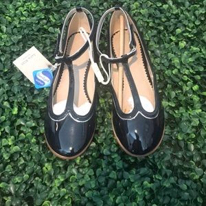 Zara | T-Strap Patent Leather Shoes
